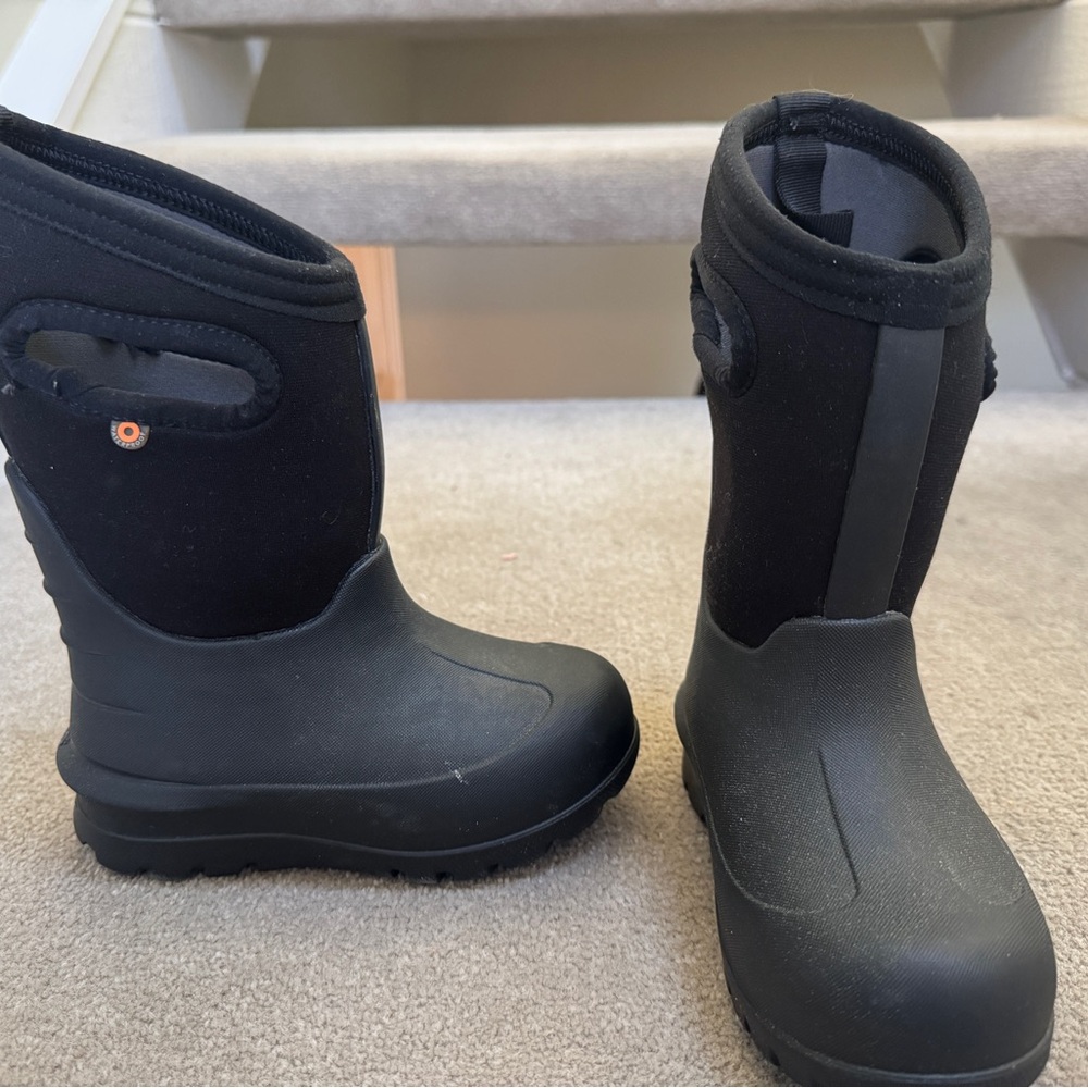 Bogs Kids Black Waterproof Boots